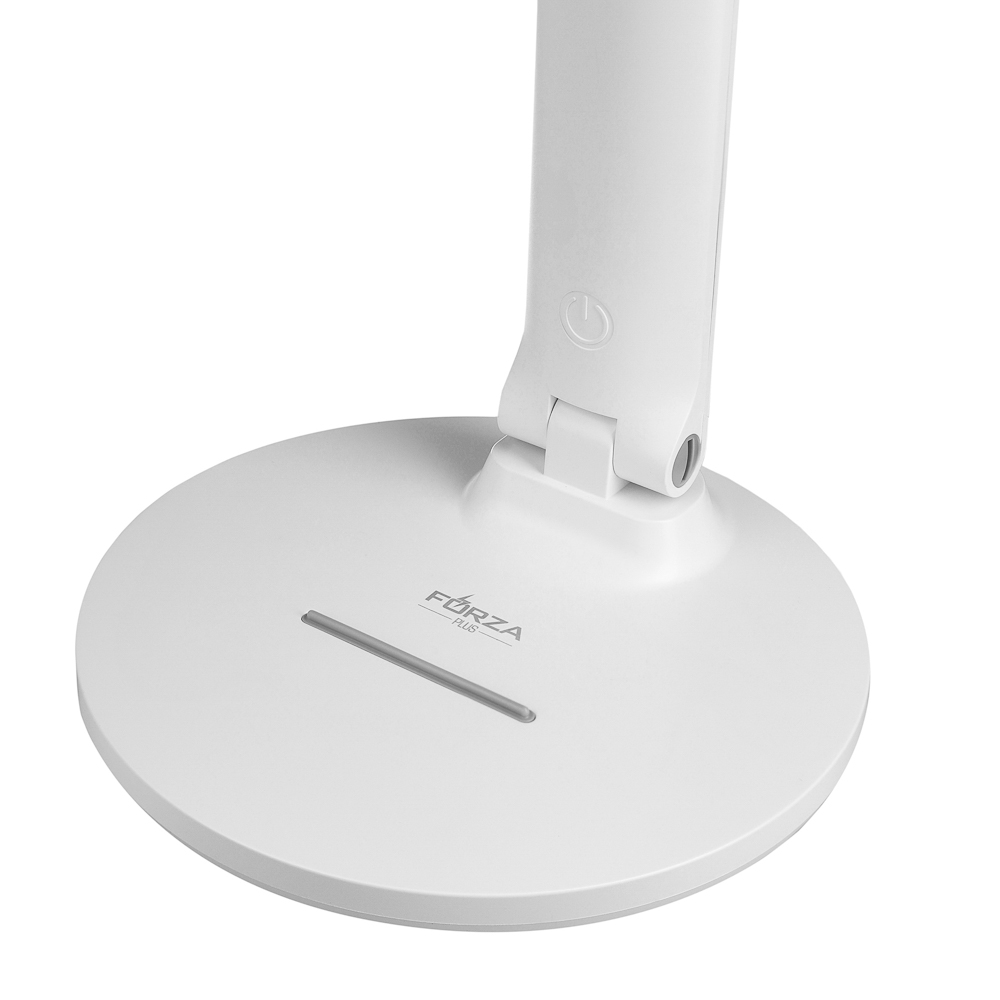 FORZA Лампа настольная складная, 28LED, питание USB, 7Вт, 500Лм, кабель 1.5м, диммер, пластик, белая - #8