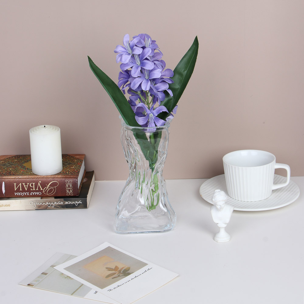 Ваза стеклянная, 9х7x16,5 см - #3