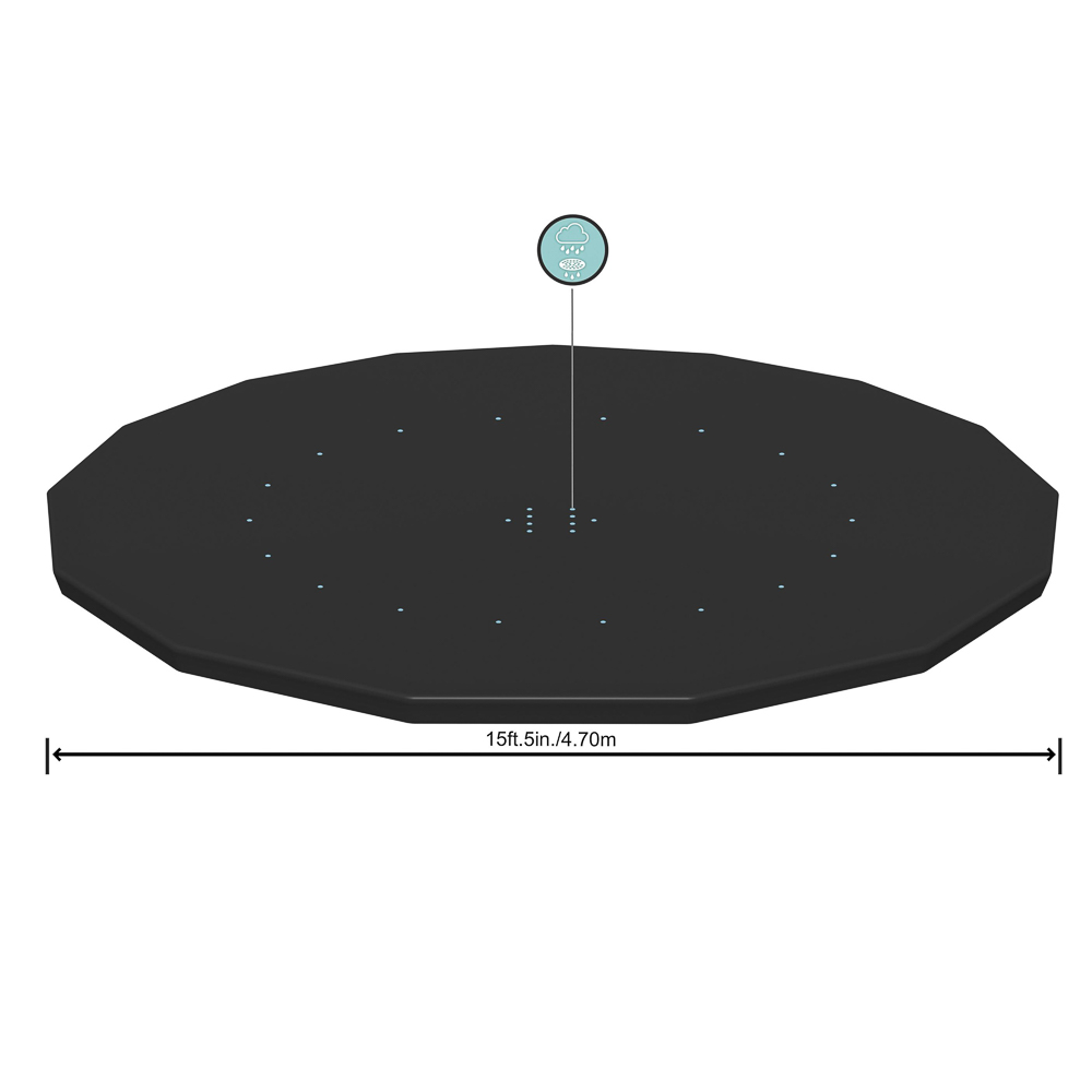 BESTWAY Тент для каркасных и стальных бассейнов Ф457/460см, 470см, 58038 - #2