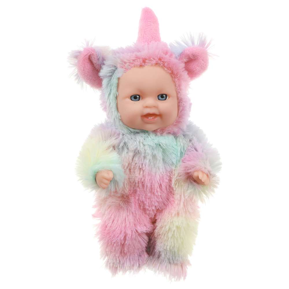 ИГРОЛЕНД Пупс в кигуруми 12 см, PVC, PP, полиэстер, 10,2х5х17 см - #19