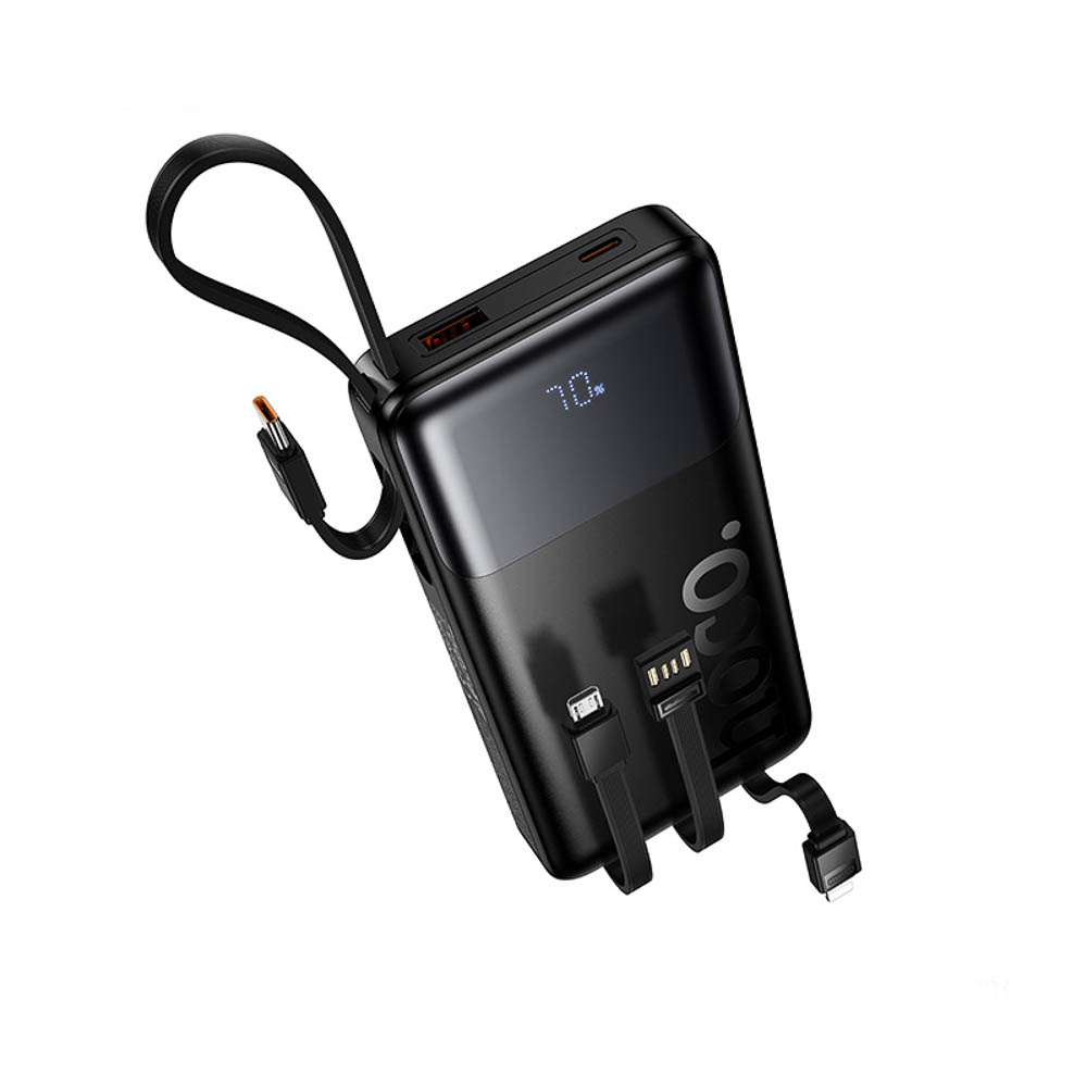 Аккумулятор мобильный hoco. модель J156 10000мАч, 22.5Вт+PD20Вт, 4 кабеля, черный - #3