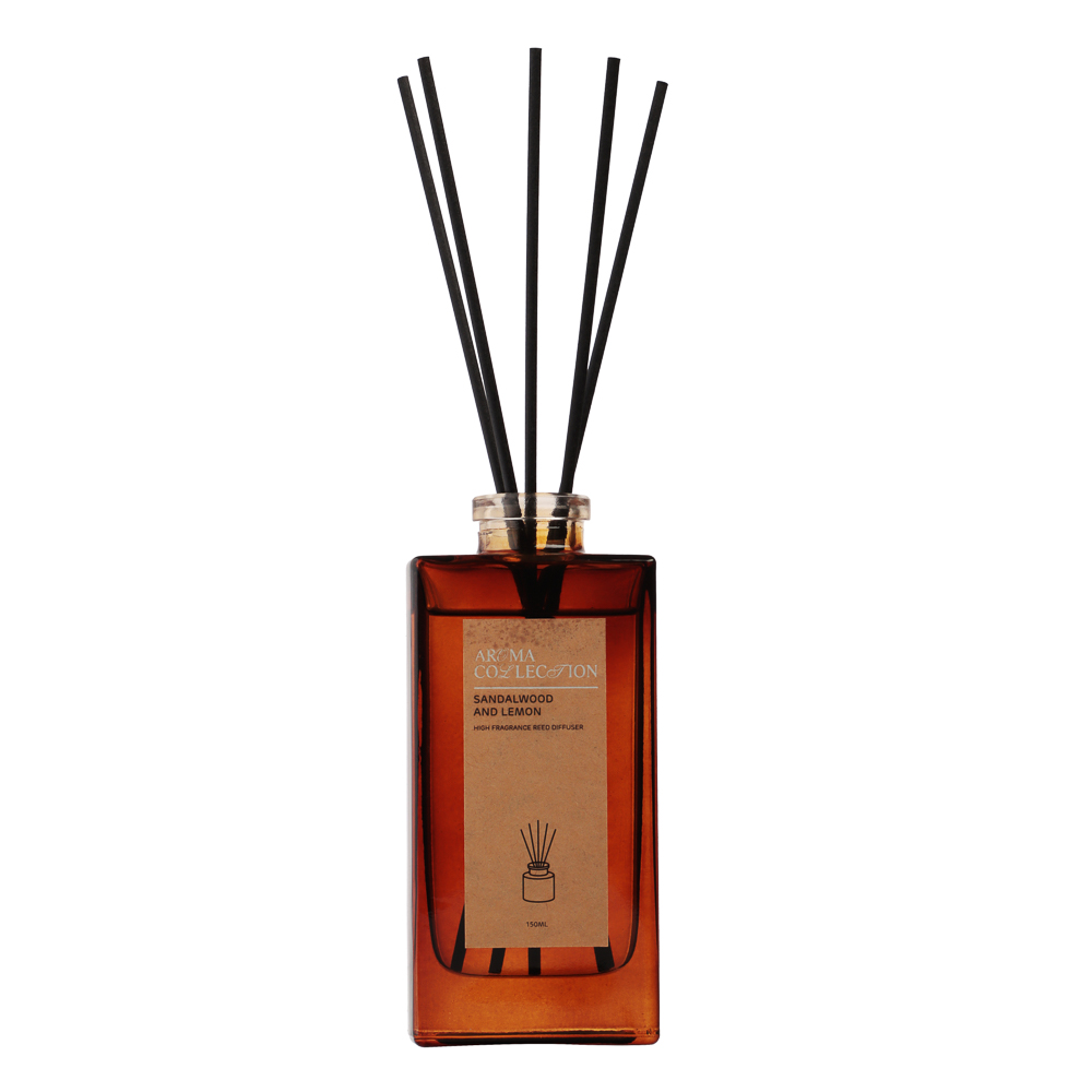 BY Аромадиффузор, с палочками, 150 мл, аромат (SANDALWOOD AND LEMON) - #3