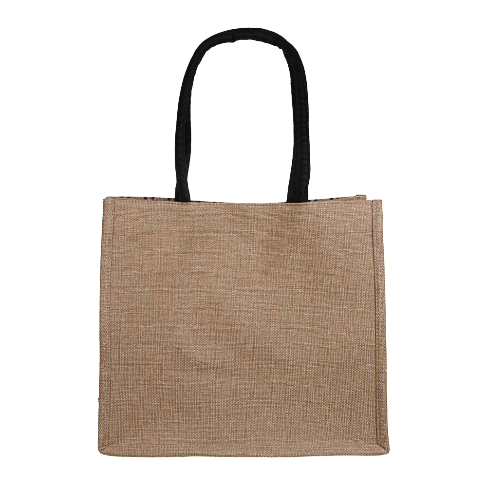 Сумка пляжная на плечо с длинными ручками, на кнопке, тм ЮL, 34x30x17 см, хлопок, лен, 3 вида - #5