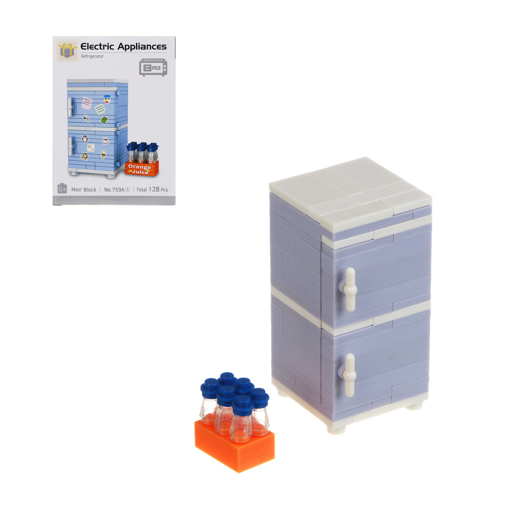 ИГРОЛЕНД Конструктор "Бытовая техника", 13х4х18,5 см, ABS, 8 видов - #1