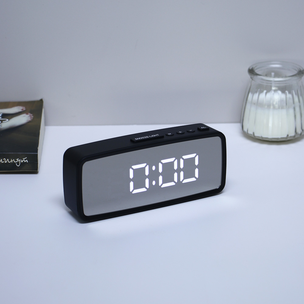 LADECOR CHRONO Будильник электронный, 14x5,7 см, USB/3xAAA, пластик, цвет черный, арт.2 - #6