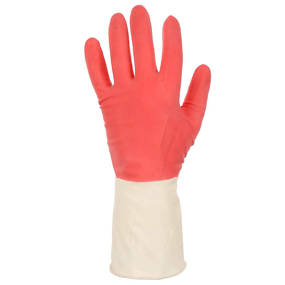 Перчатки хозяйственные тм Archdale, прочные,красно-белые в инд. упак. р. L - #2