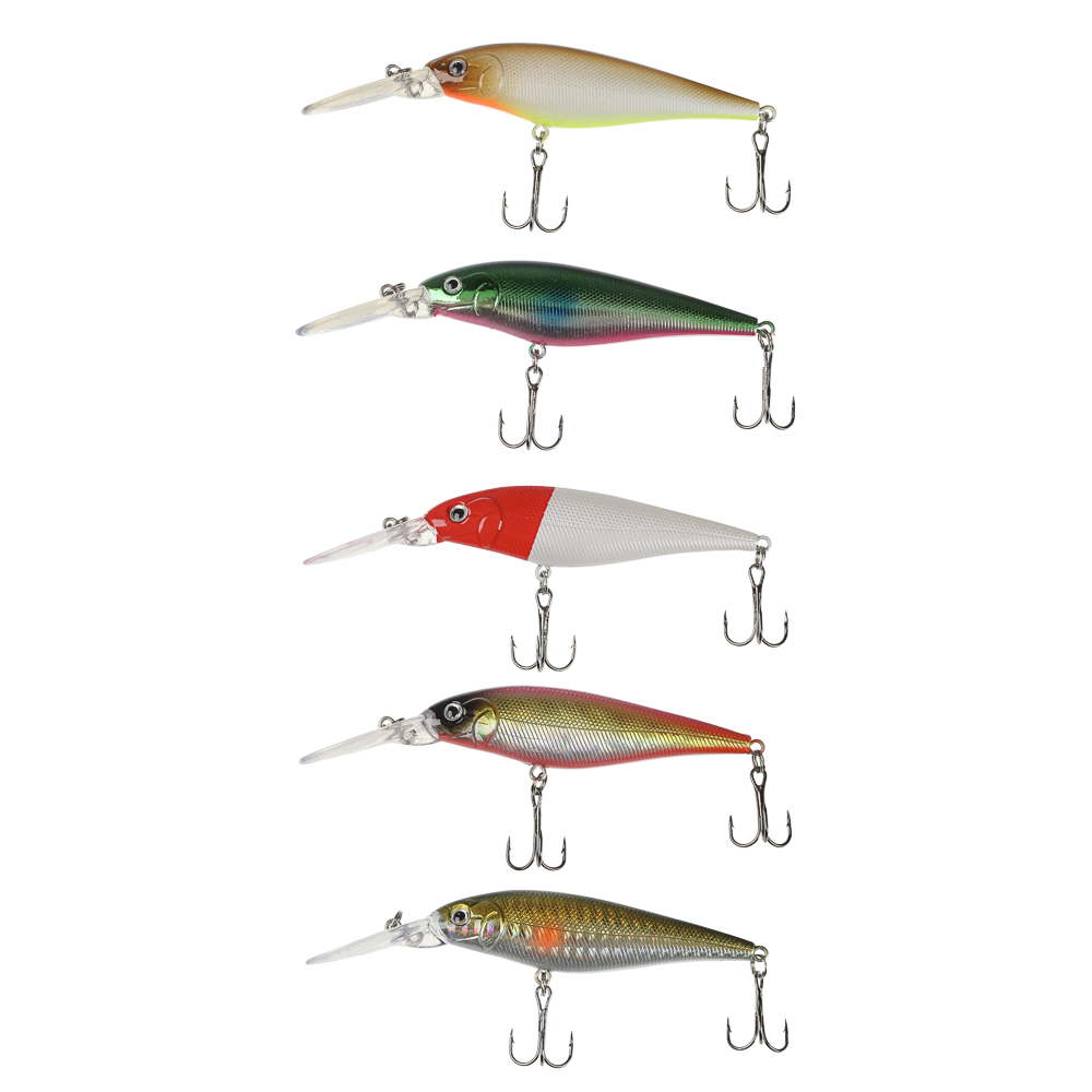 Воблер "Дип Шэд Минноу" тм AZOR FISHING, SP, 9,2гр, 110мм, 1,0-2,0м, 5 цветов - #1