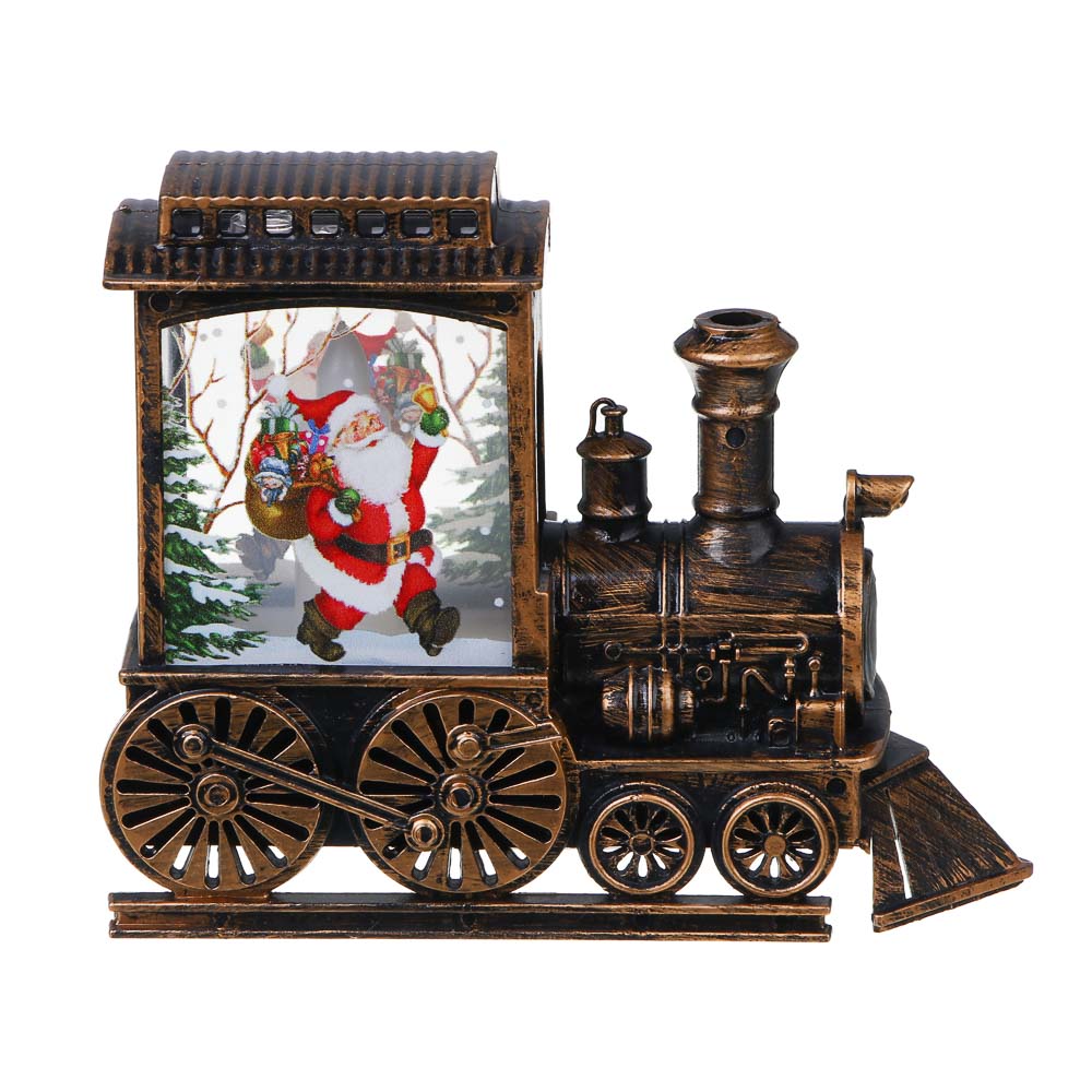 СНОУ БУМ Светильник декор. LED в виде паровоза, 13,4x5х11см, PP, 3хAG13, 1 режим, 3 дизайна - #3