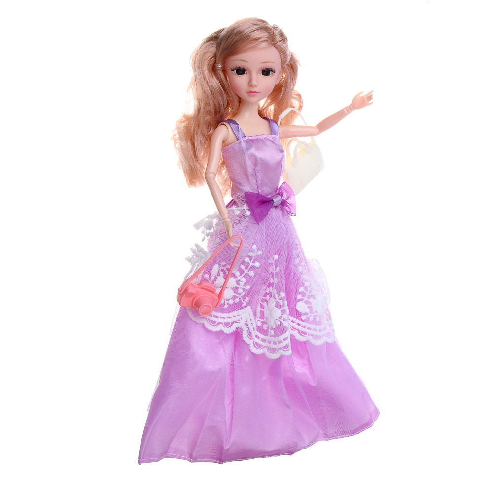 ИГРОЛЕНД Кукла 28 см с гардеробом и акс., PVC, PP, 46х6,5х32,5 см - #4