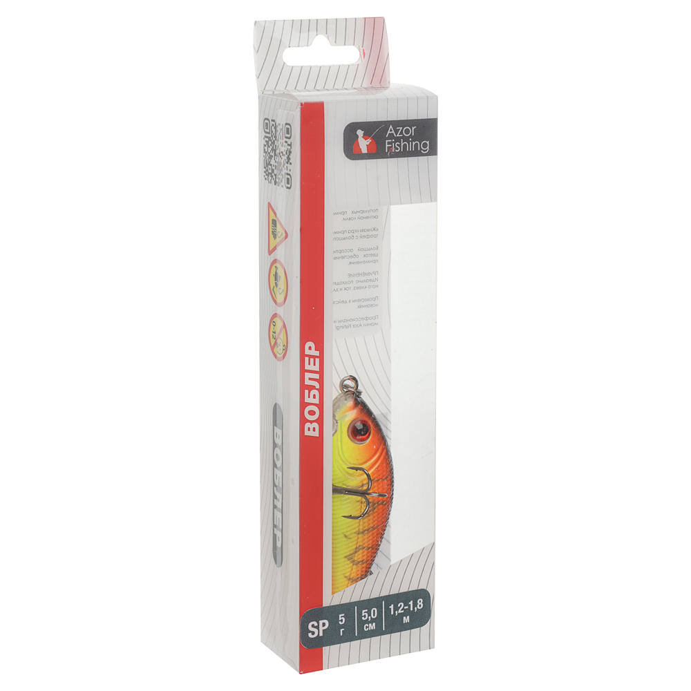 Воблер "Лайт Минноу" тм AZOR FISHING, SP, 5,0гр, 50мм, 1,2-1,8 м, 5 цветов - #9