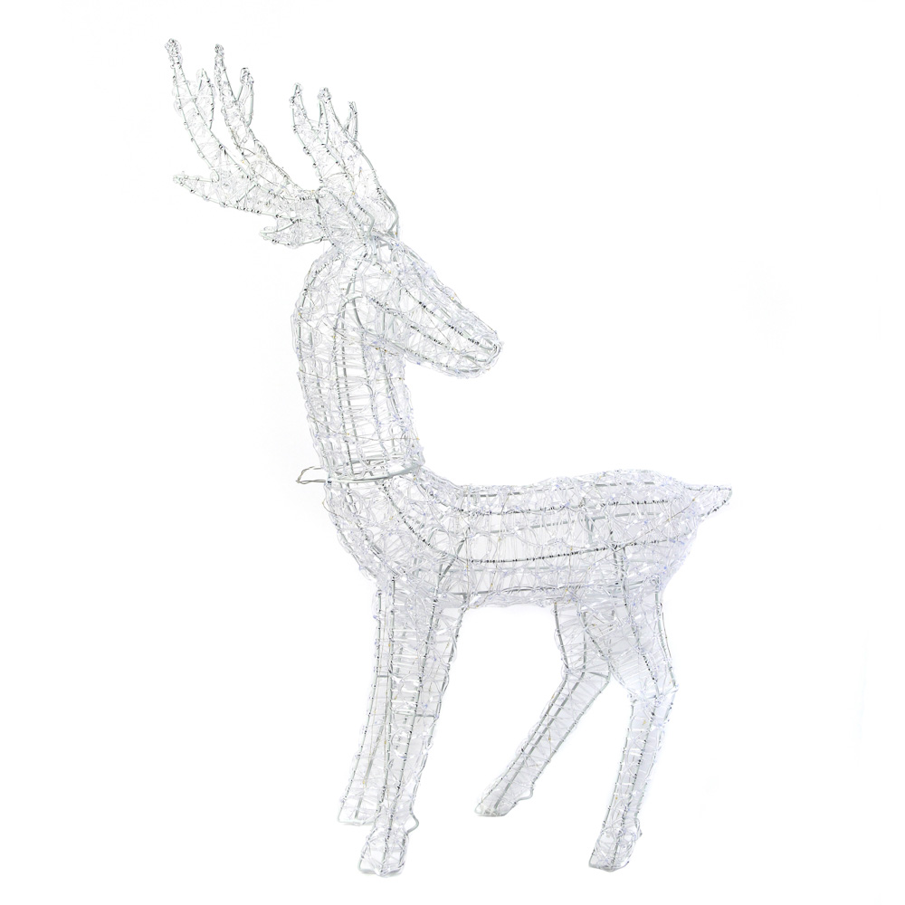 СНОУ БУМ Олень, 160 LED, 83 см, белый, постоянное свечение - #1