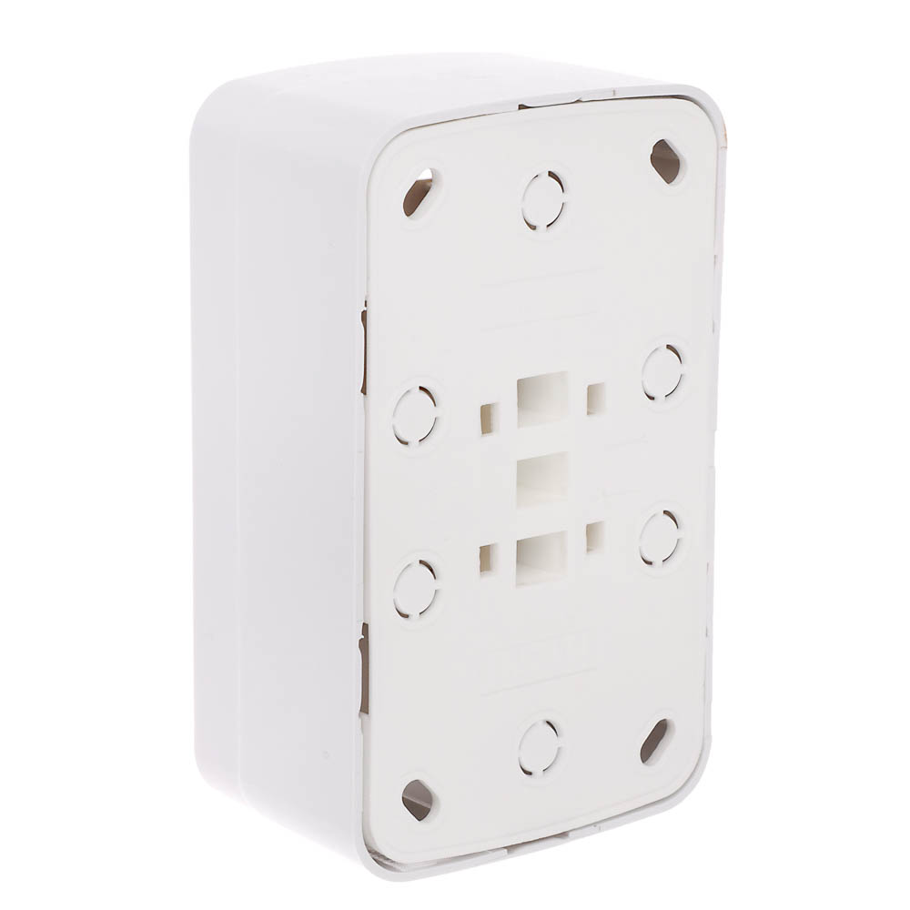 Розетка Intro Polo/Quadro двойная с заземлением 2х2P+E Schuko 16А-250В IP20 ОУ белый - #3