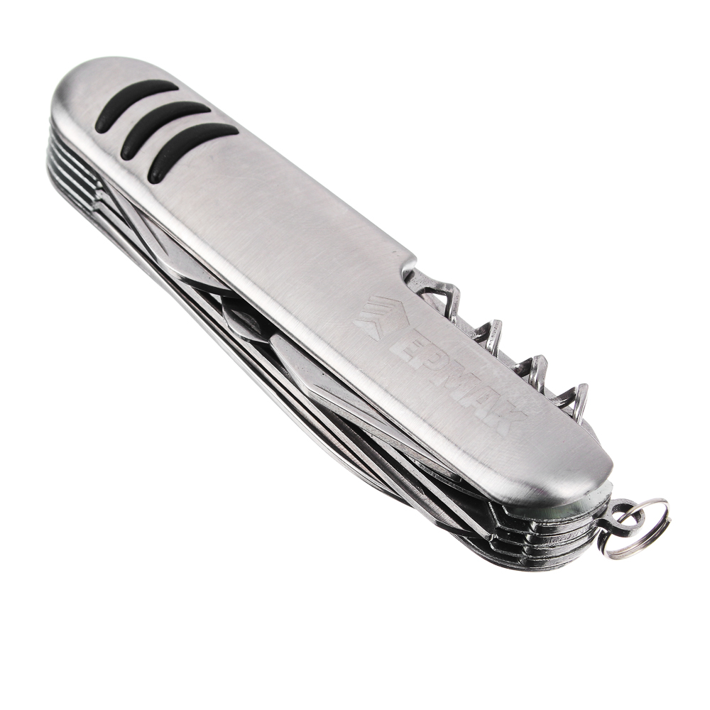 Нож перочинный ЕРМАК, 15см, многофункциональный, 11 функций, нержавеющая  сталь - #4