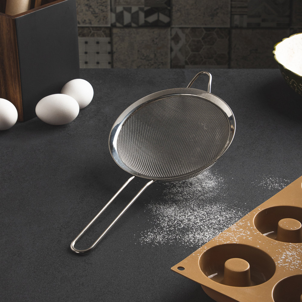 VETTA Сито с ободом и ручкой 16см, нерж.сталь - #10