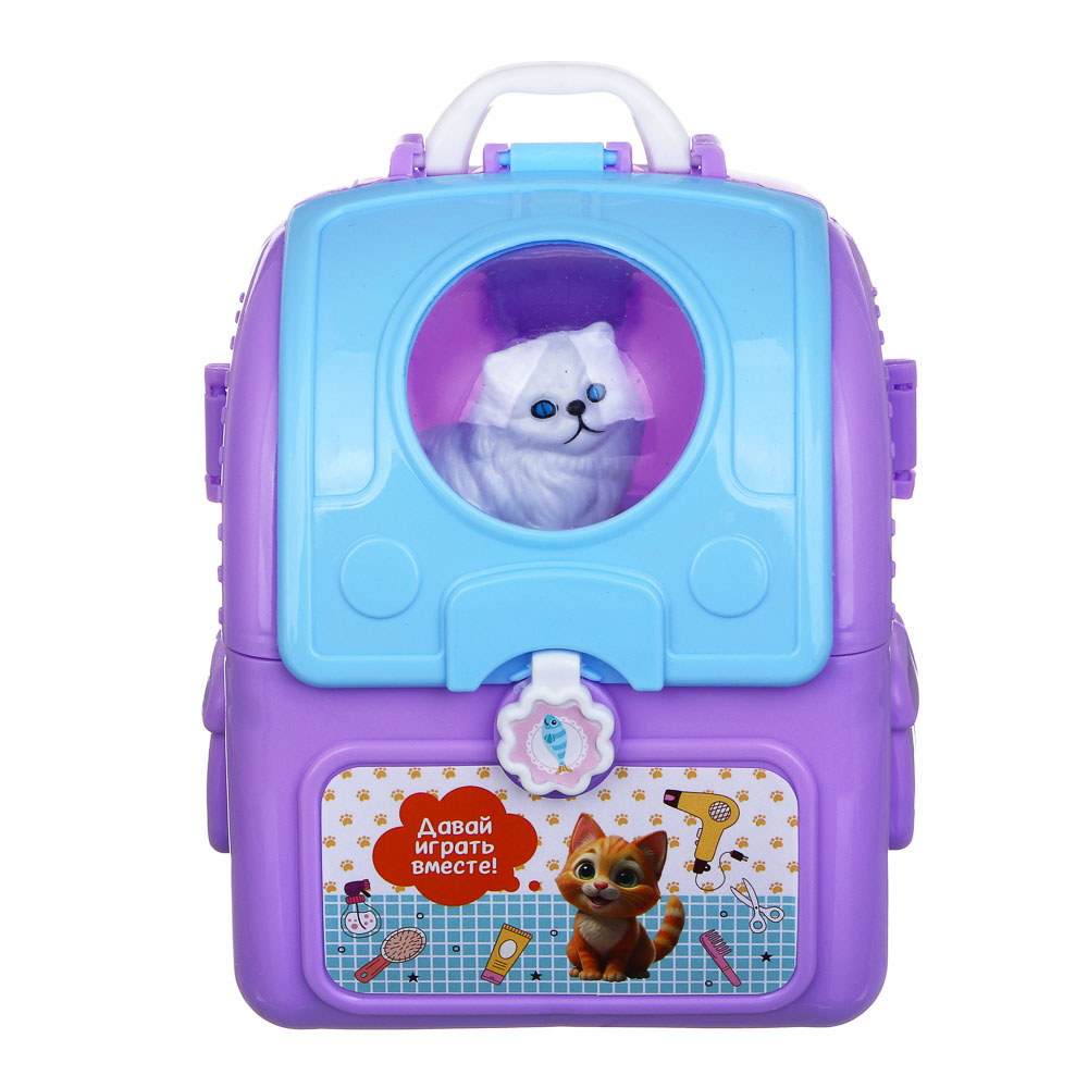 ИГРОЛЕНД Питомец в чемодане с акс., котенок, PP, ABS, 10,6х6,5х15 см, 2 диз. - #14