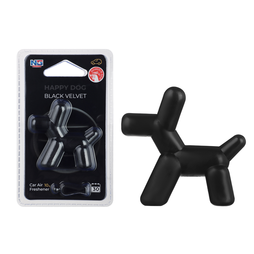NEW GALAXY Ароматизатор на дефлектор 10гр.,Happy Dog фрукт. сад,сладк.вишня,черн. бархат,север.ветер - #3