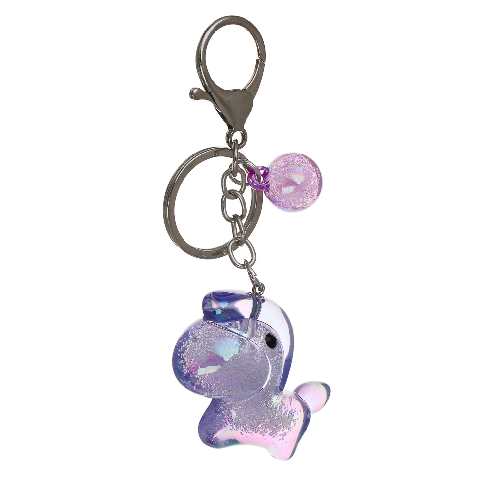 СНОУ БУМ Брелок "Лошадка", 5х2,4х4,3см, акрил, металл, 4 дизайна - #3