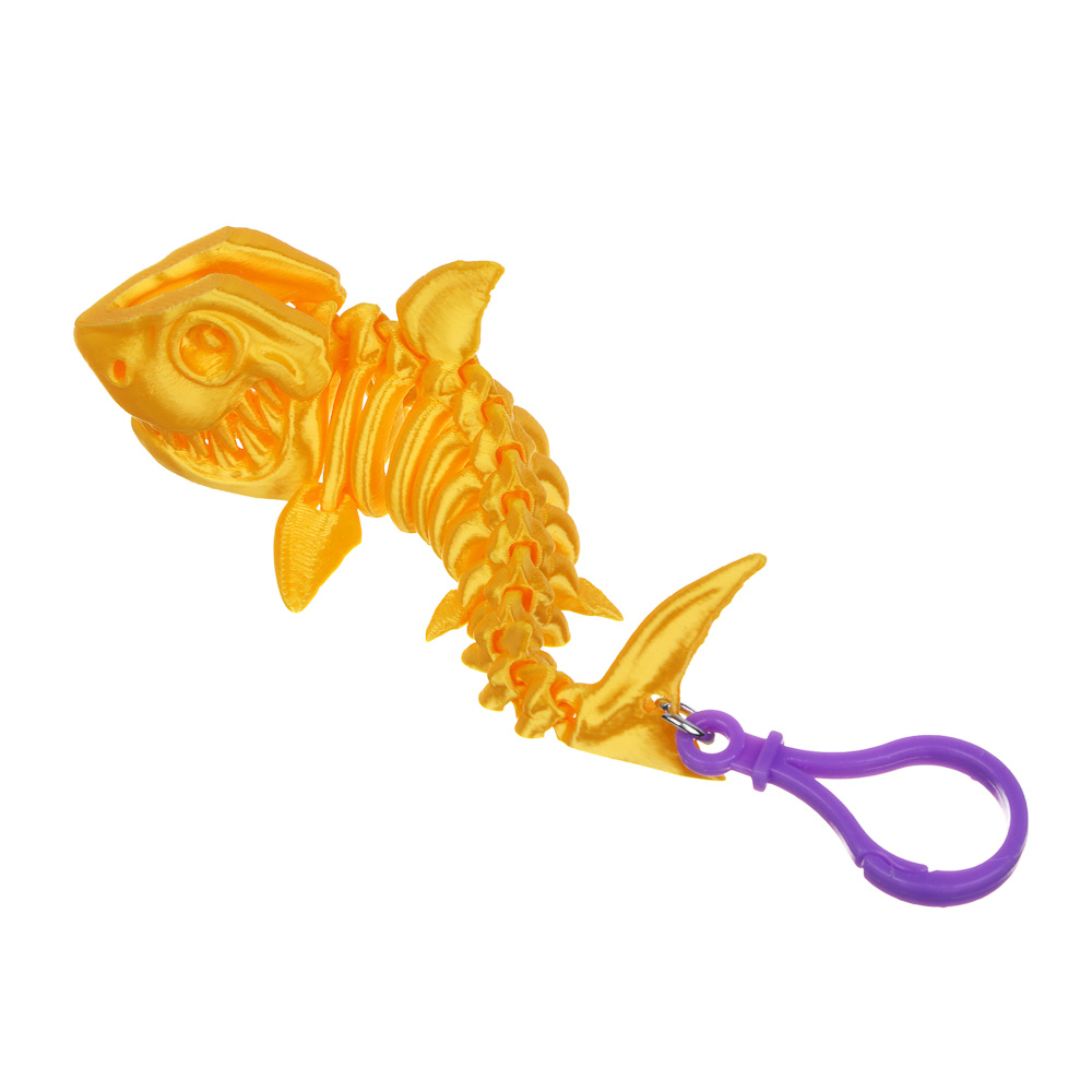 ИГРОЛЕНД Игрушка брелок 3D "Змея", PLA, 12см, 6 дизайнов - #7