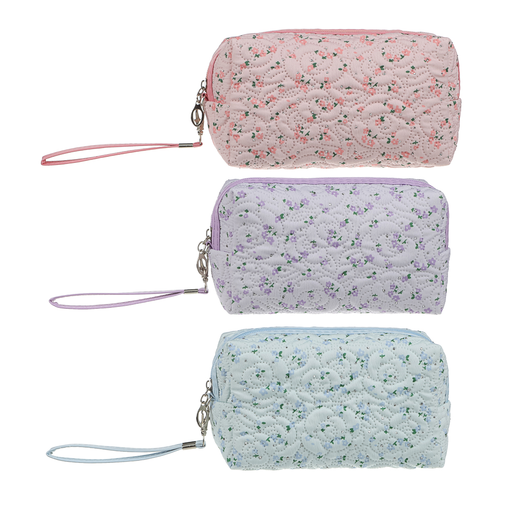 Косметичка прямоугольная тм ЮL Мильфлёр, 100% полиэстер, 18x10x7,5 см,  3 цвета - #1