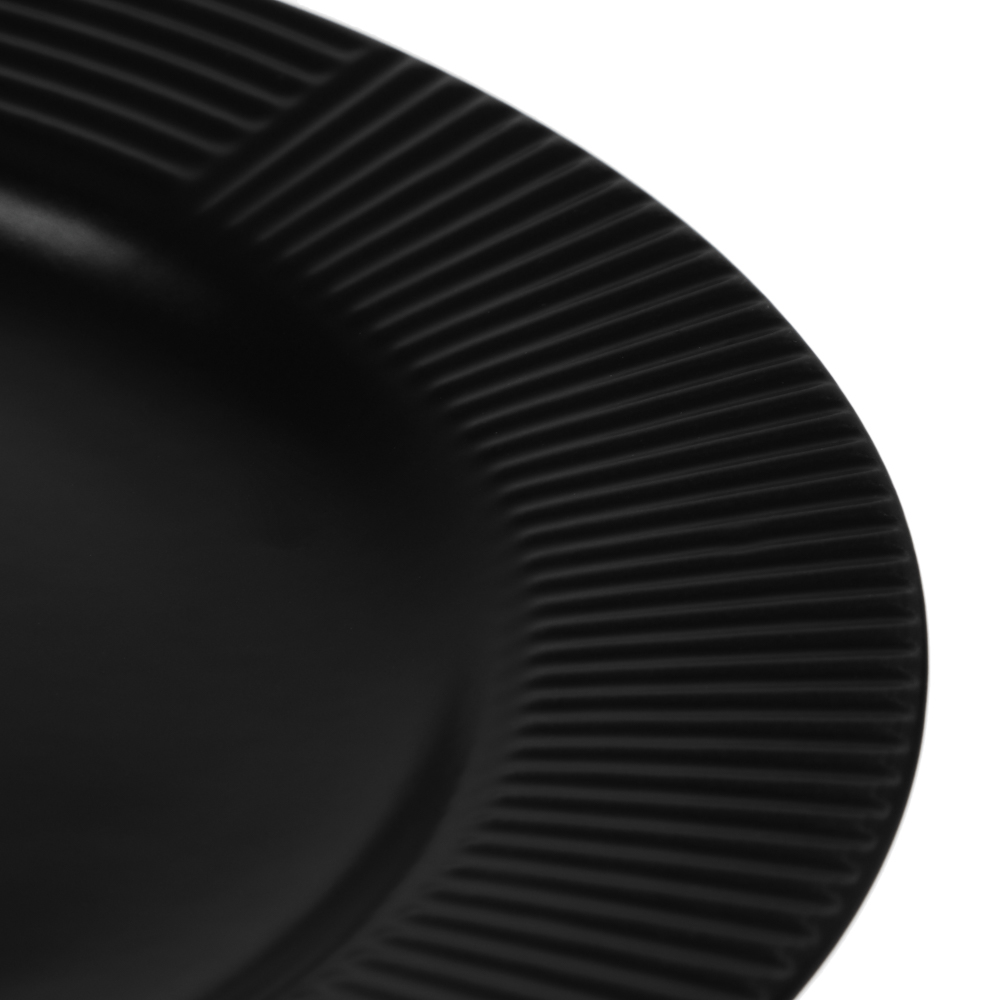 MILLIMI Монблан тарелка подстановочная 26,8см, керамика, черный - #3