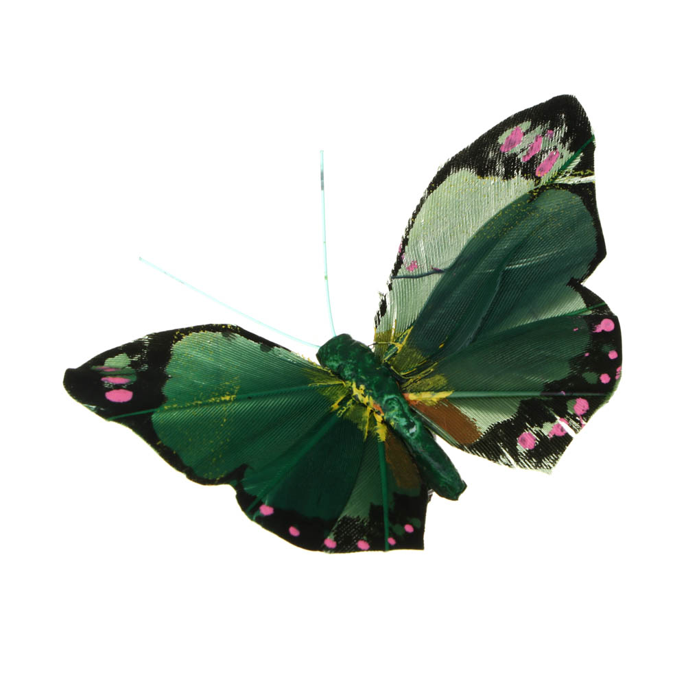 INBLOOM Бабочка декоративная Лесная на прищепке 8см - #9