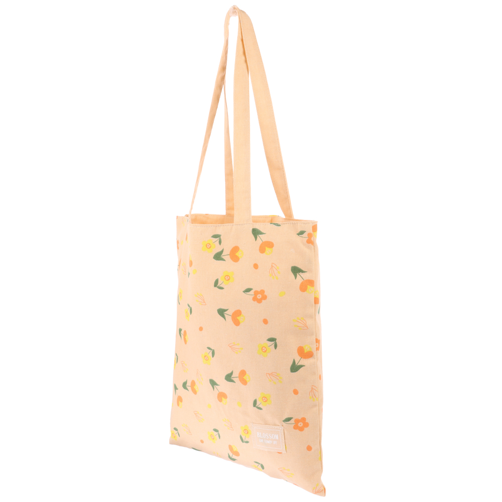 VETTA Сумка двухсторонняя с рисунком цветов и листьев, 34х40 см - #6