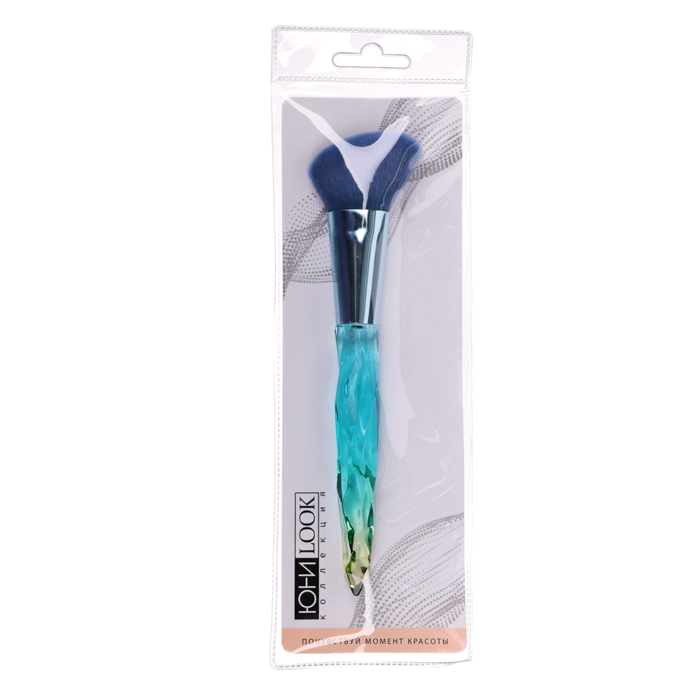 Кисть для румян или коррекции скул ЮниLook, ворс нейлон, 16,7 см, 1-2 дизайна - #6