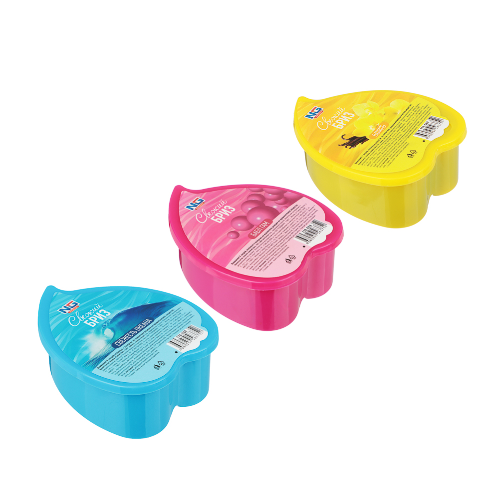 NEW GALAXY Ароматизатор гелевый "Свежий бриз", 150 гр., бабл гам, ваниль, свежесть океана - #2