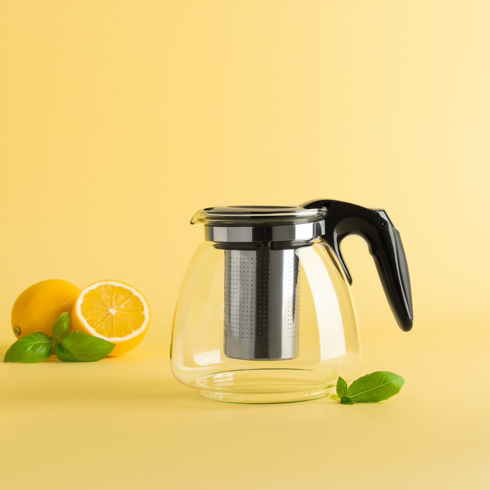 VETTA Чайник заварочный 1100мл, ситечко из нерж.стали, стекло, полипропилен - #9