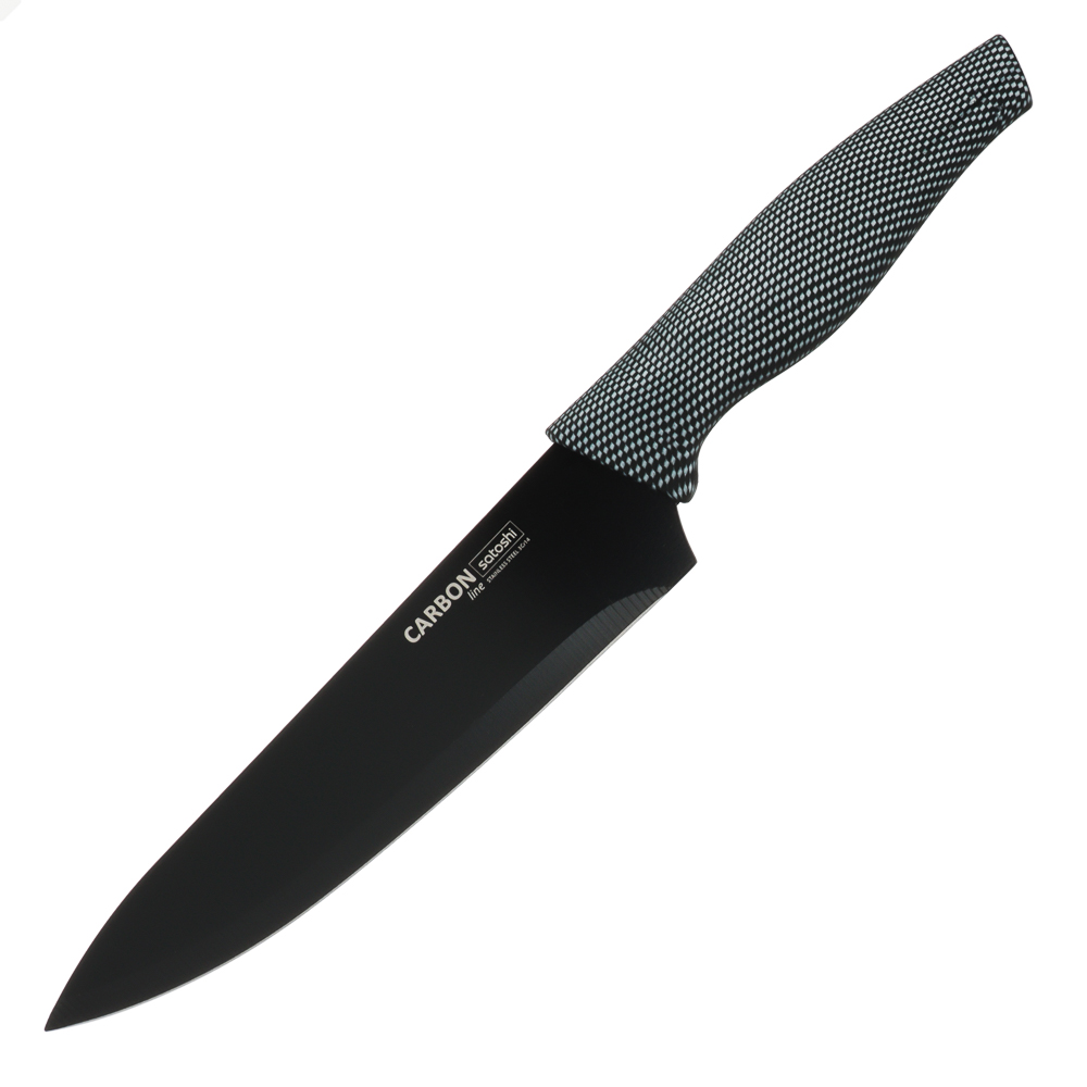Шеф-нож кухонный SATOSHI "Карбон", 17,5 см - #1