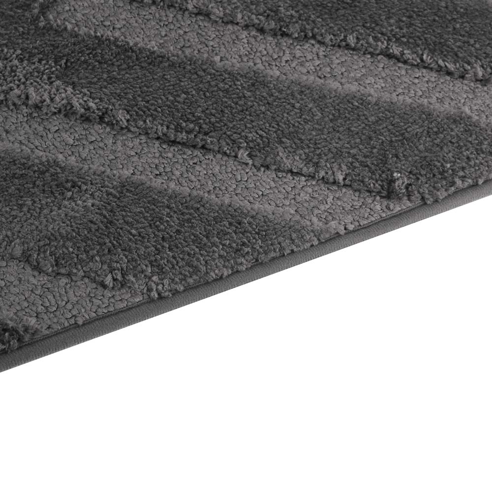 Коврик для ванной комнаты тм VETTA Plaza, махровый жаккард 100+800+700г/м² тп-основа, 80х50см, 2 цв. - #4