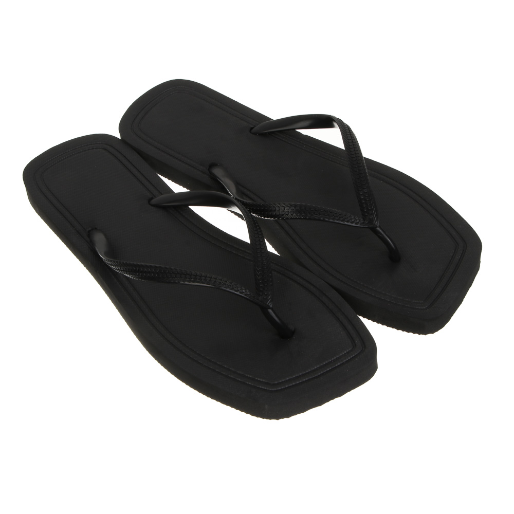 Сланцы пляжные, размер 38-39, ЭВА, черные, #1 - #1