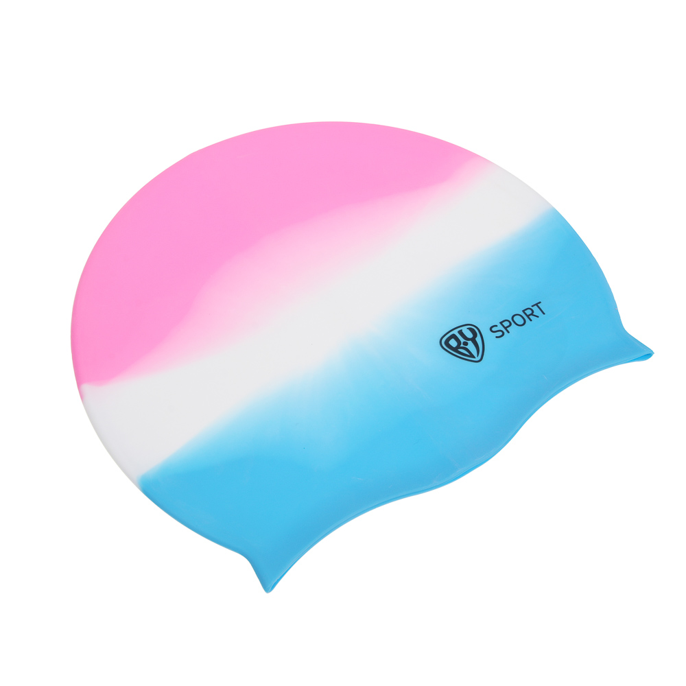 Шапочка для плавания тм BY SPORT, 22х18см, силикон - #3