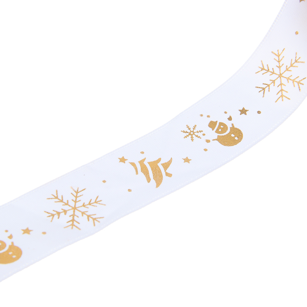 Лента для подарков новогодняя, 2,5 см x 2,7 м, полиэстер, арт.3, 6 диз. - #4