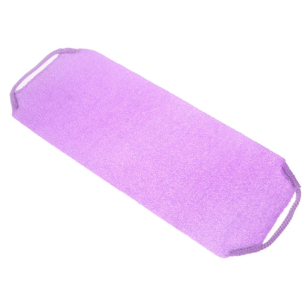 ЮL Мочалка пилинг японская для бани и душа с ручками, жесткая, полиэстер, 45х19см, 4 цвета, МС24-07 - #2