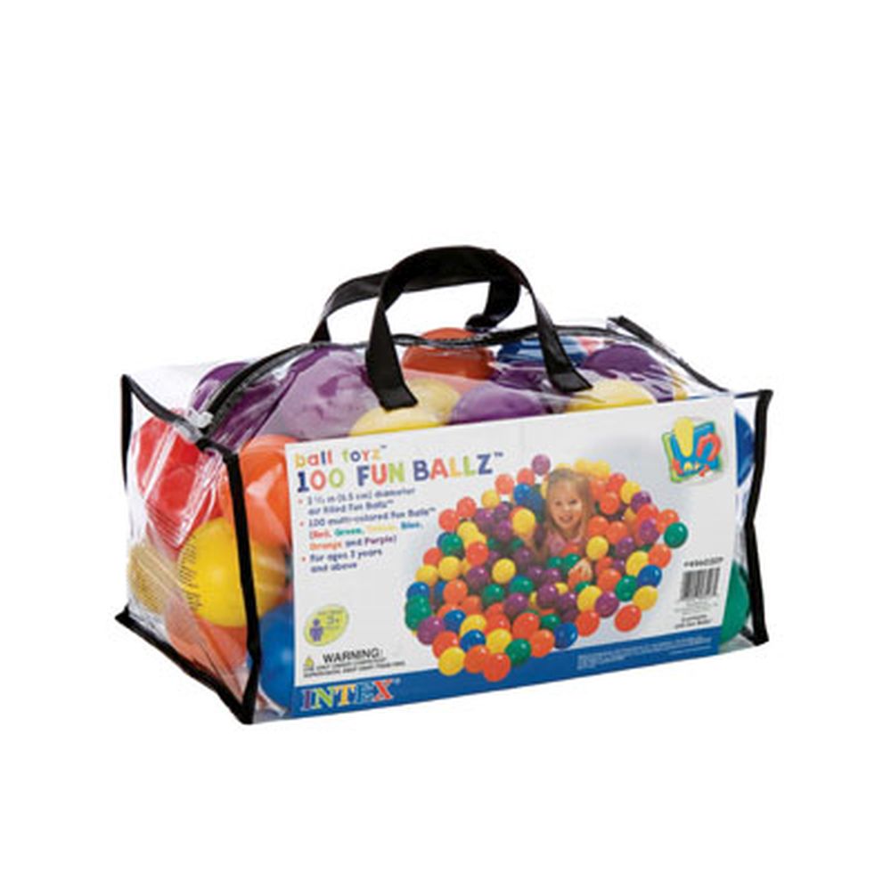 Набор пластиковых мячей для игровых центров Intex, d=6,5 см,100 шт - #1