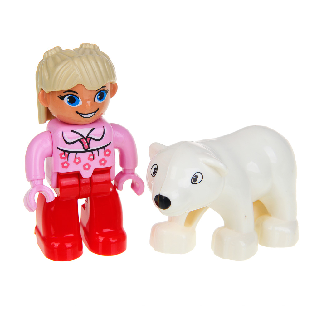 ИГРОЛЕНД Конструктор с большими деталями, пластик, 41-70 дет., 30х20х10см, 8 дизайнов - #9