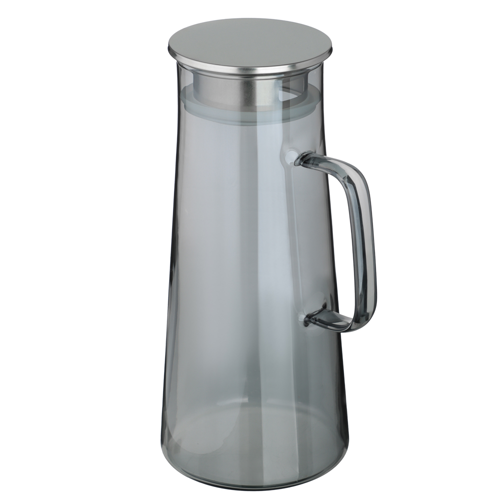 SATOSHI Графит Кувшин для воды 1,8л, 2 кружки 200мл, стекло, нерж.сталь - #6