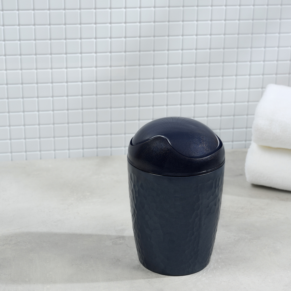 Контейнер для мусора настольный 1л, Luna, пластик, синий - #8