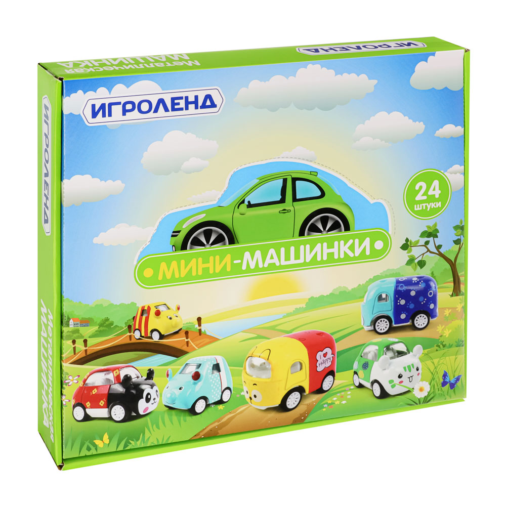 ИГРОЛЕНД Машинка, металл, ABS, 5x3x3см, 8 дизайнов - #8