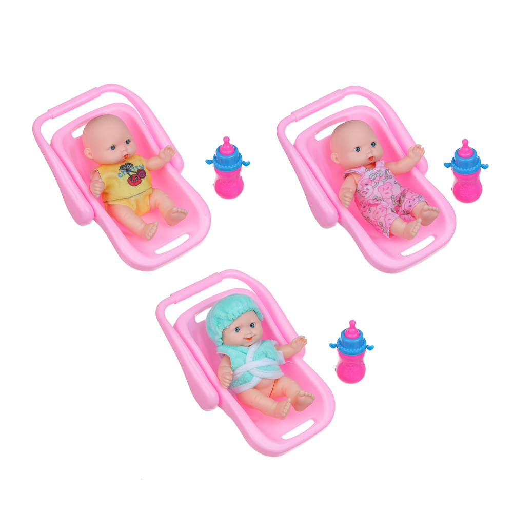 ИГРОЛЕНД Пупс в переноске, PP, 10х16х8см, 3 дизайна - #2