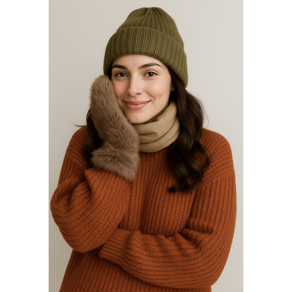 GALANTE Рукавицы женские из экомеха, р.18-20, 100% полиэстер, цвета в ас-те, ОЗ25-19 - #8