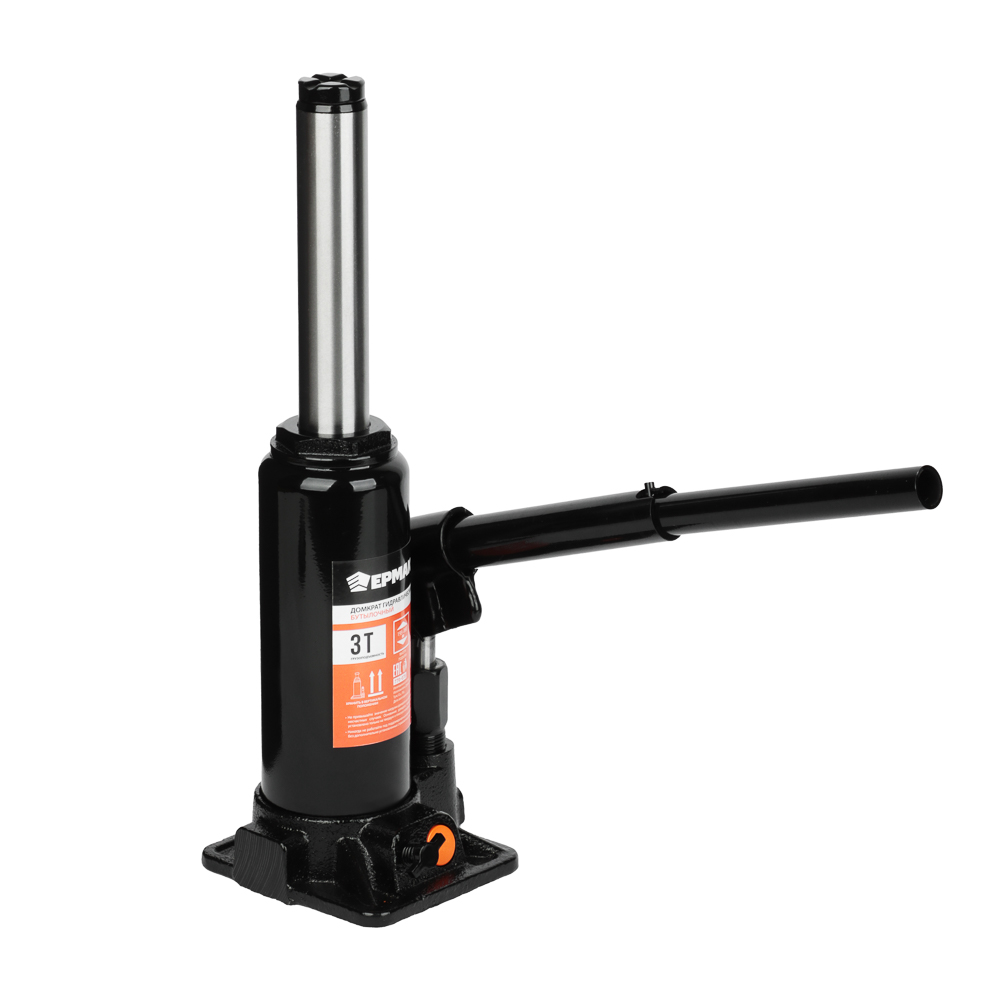 ЕРМАК Домкрат гидравлический бутылочный 3 т, в кейсе, высота подъема 195-380мм - #8
