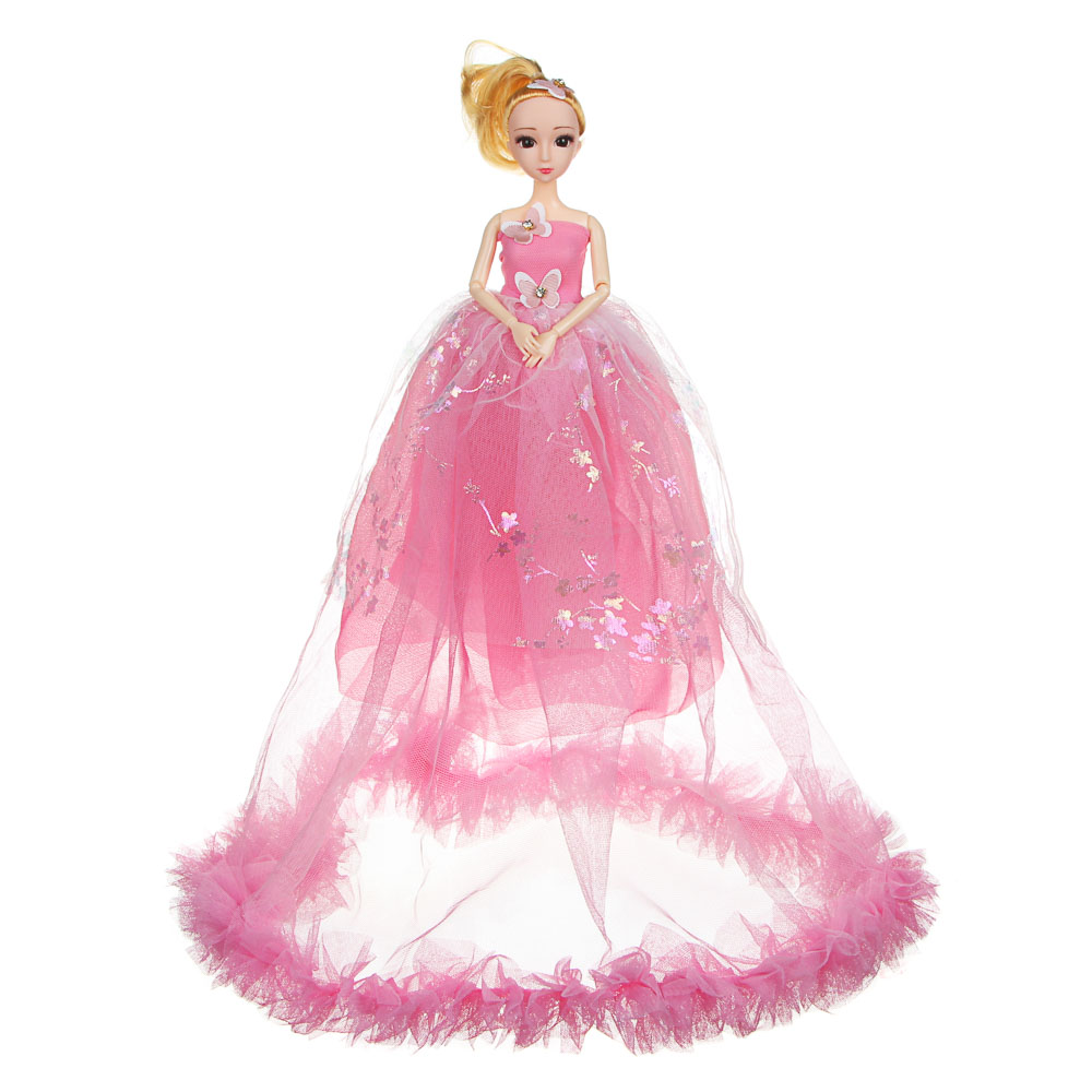 Кукла в пышном платье, 30см, пластик, полиэстер, 2 дизайна, 5-8 цветов - #1