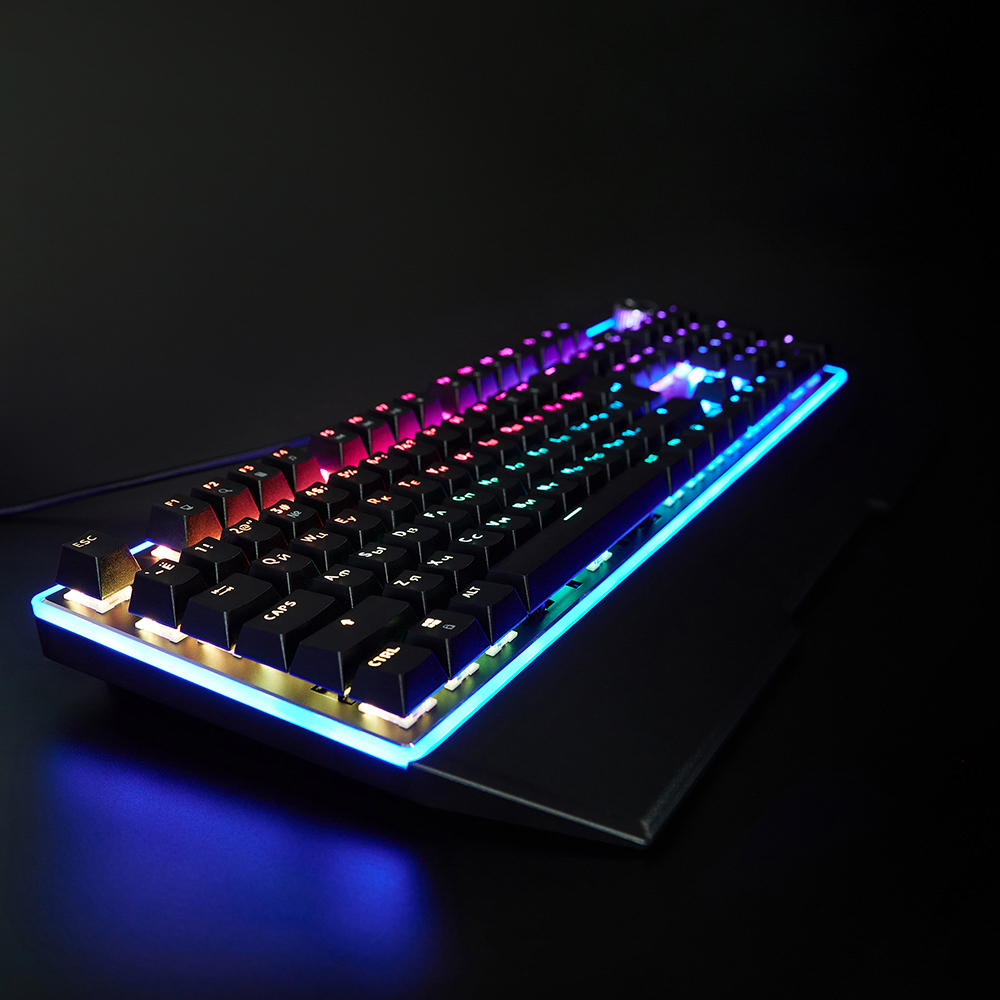 Игровая клавиатура проводная BY Pavez FULL SIZE ISO, мех., 108кл.,Outemu"Brown",RGB,2м,энкодер - #14