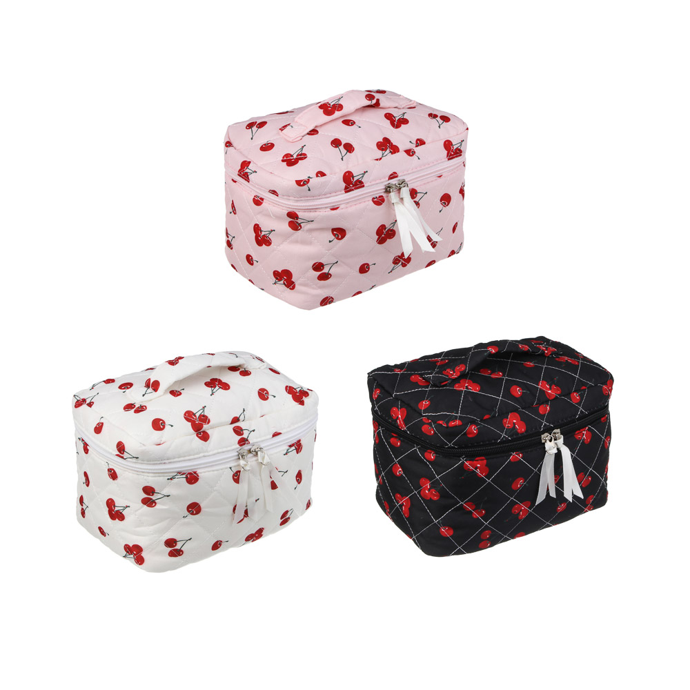 Косметичка - сундучок тм ЮL Cherry Blossom 23х14х14 см, полиэстер, 3 цвета - #1
