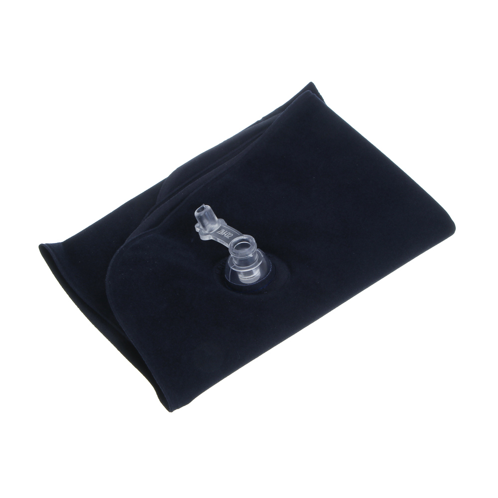 Подушка дорожная надувная тм BY SPORT, 38x25см, ПВХ, черная - #3