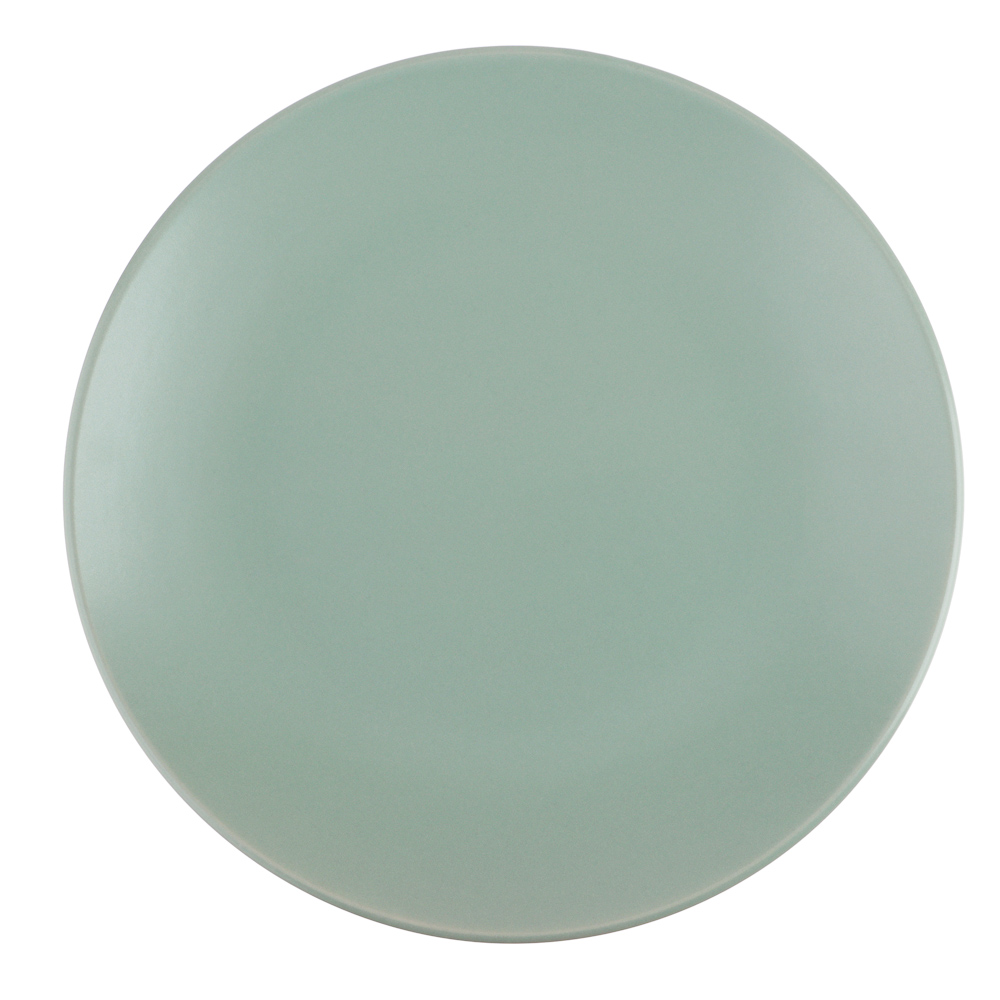 MILLIMI Тарелка десертная 20х2.5см, керамика, оливковый - #1