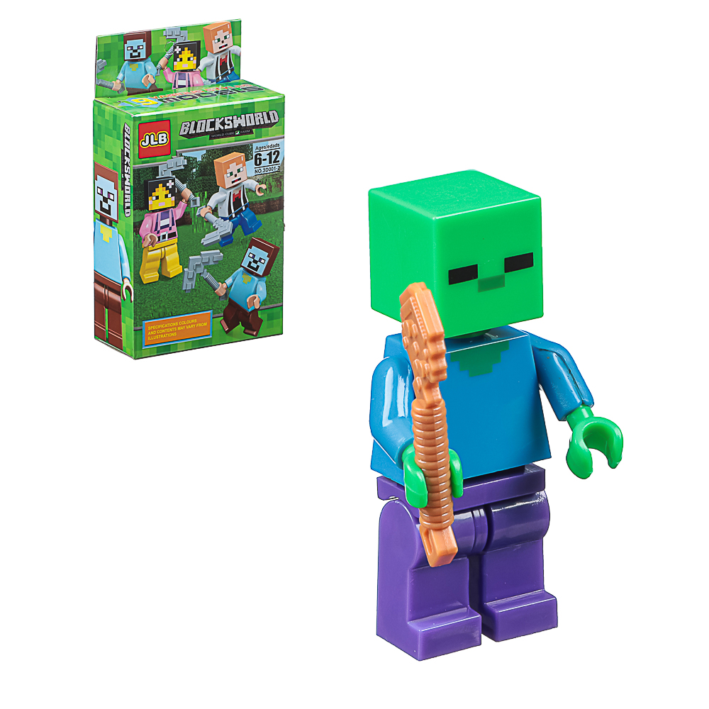 Конструктор "BlocsWorld. Персонажи" 6-12 деталей, ABS, 8х4х14 см, 4 вида - #2
