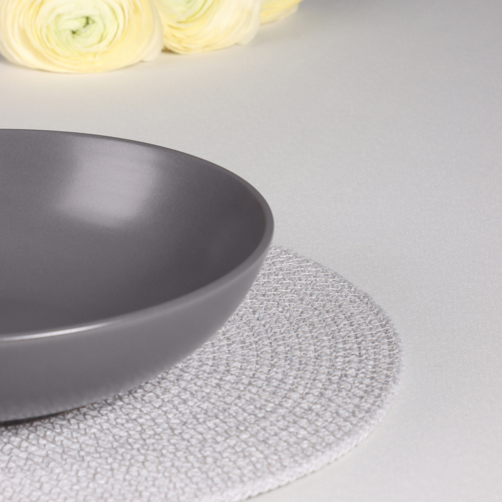 MILLIMI Салатник 880мл, 20х5.4см, керамика, графит - #8